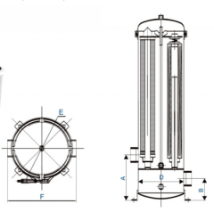 Stainless steel water filter housing manufacturer cheap SUS304 316L cartridge type precision filter MG1